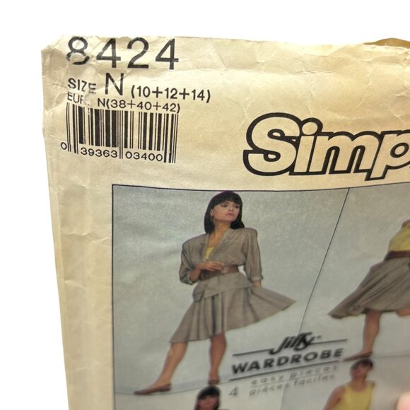 Simplicity 8424 Misses Wardrobe Pattern Size N (10+12+14) EU (38+40+42) - Picture 2 of 2